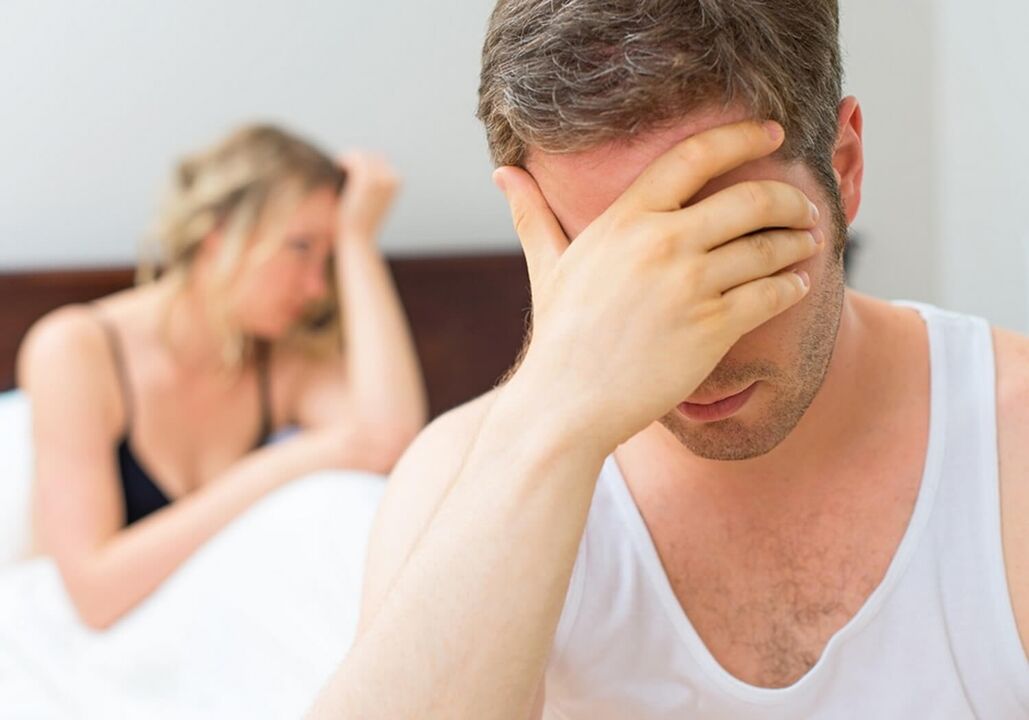 Ein Mann mit geringer Potenz, wie man sie mit Kräutern steigert